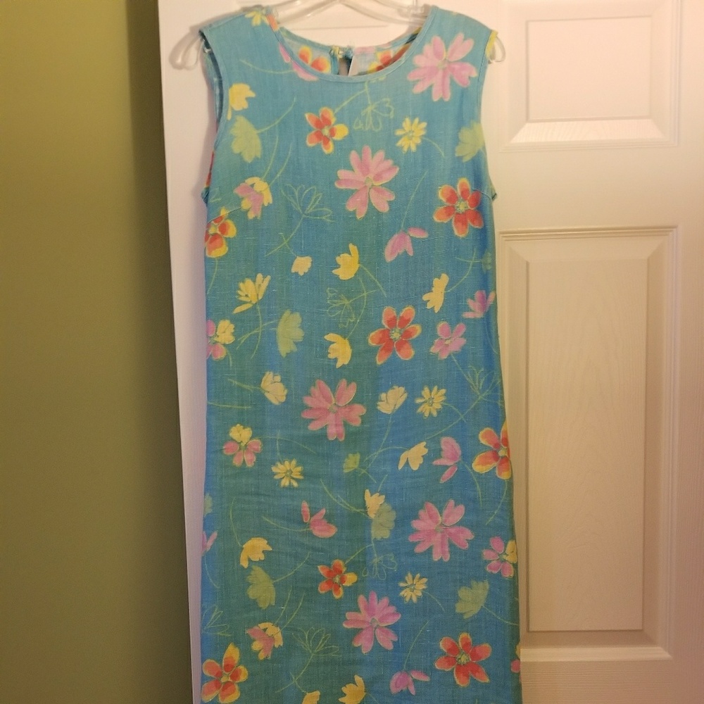 Summer flower sleeveless midi/maxi dress